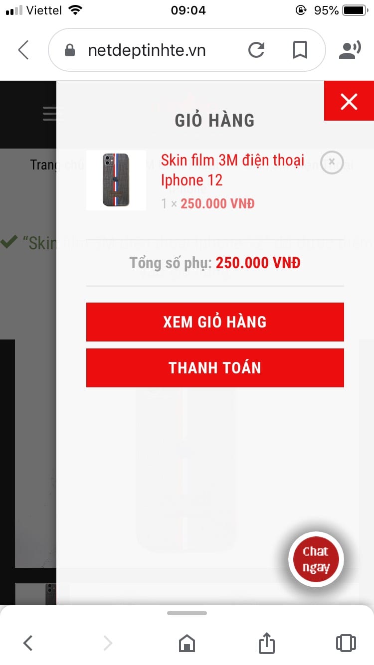 áp dụng mã giảm giá khai trương