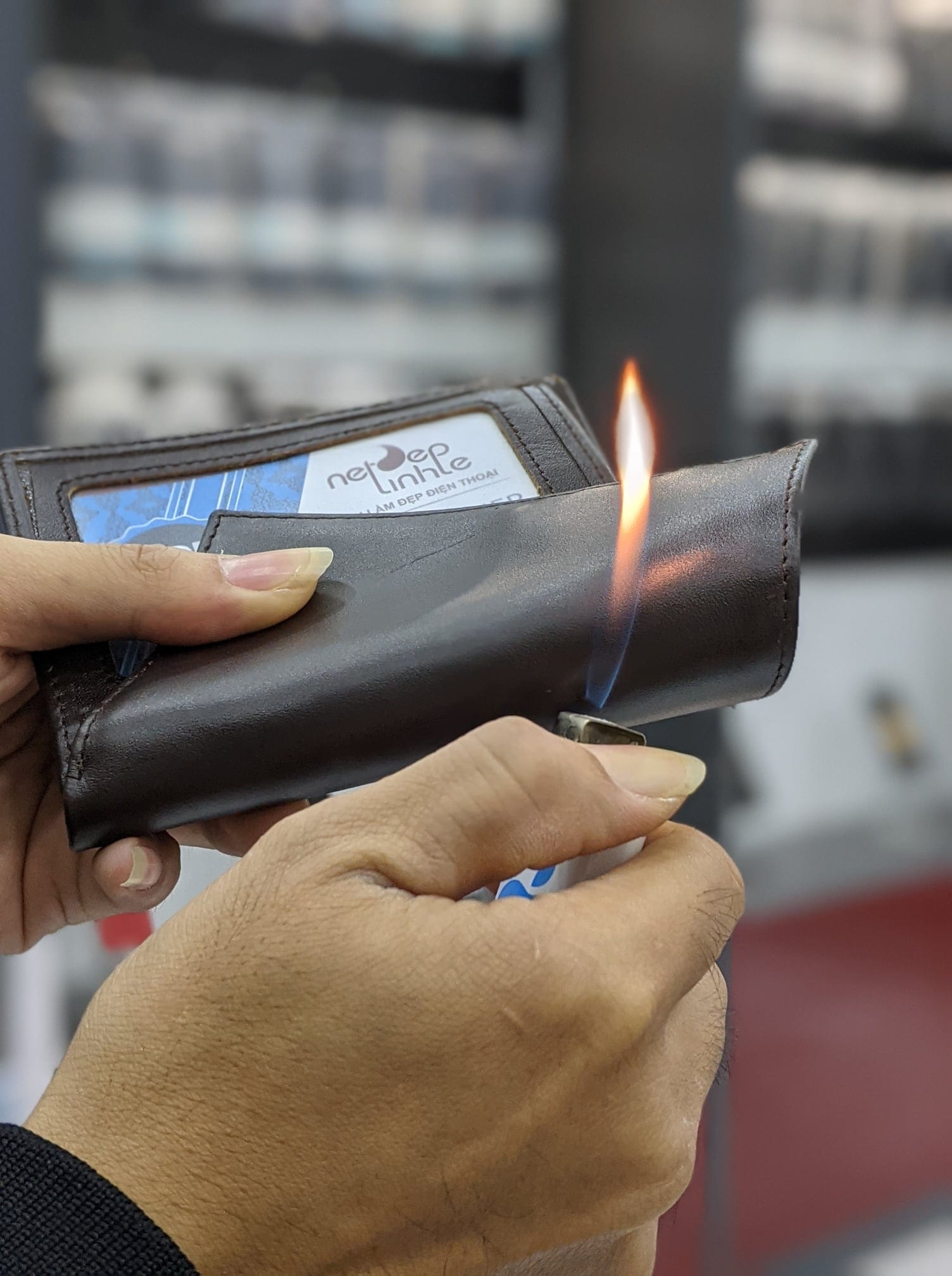 Khi đốt trên bề mặt da thật