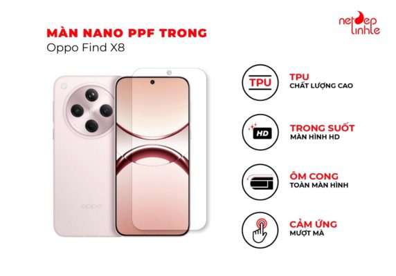 Dán màn Oppo Find X8