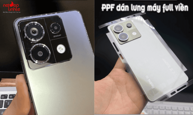 Dán PPF bóng và nhám mờ full viền của điện thoại Xiaomi