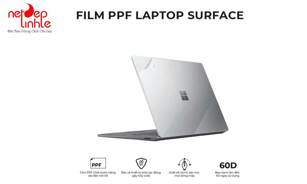 Bảo quản và vệ sinh PPF laptop Surface đúng cách