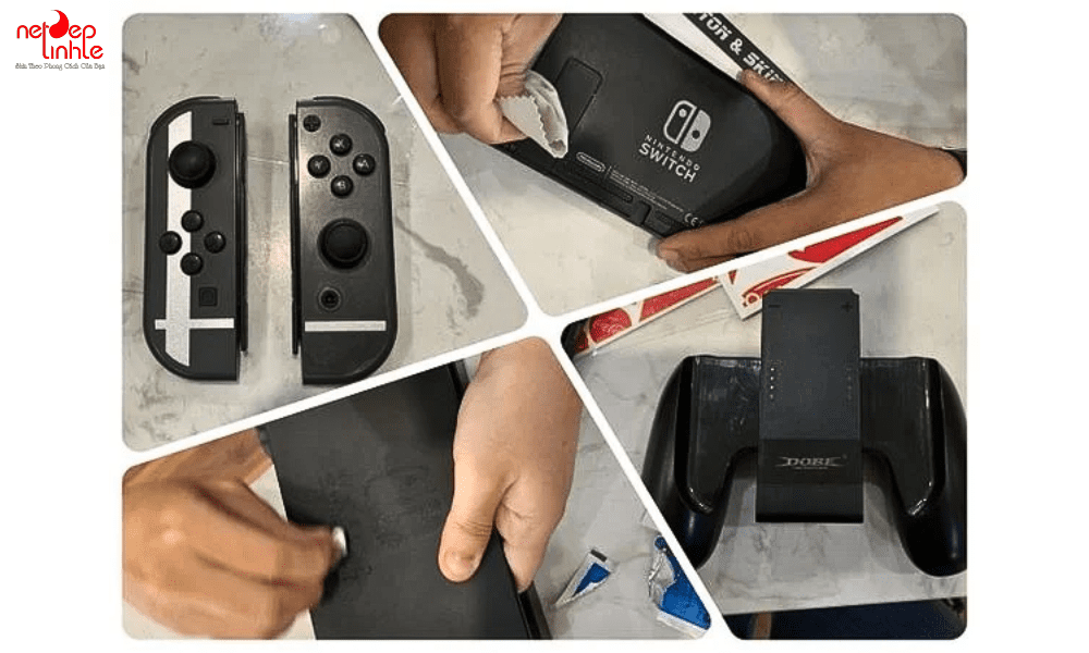 Hướng dẫn dán skin máy chơi game Nintendo Switch tại nhà