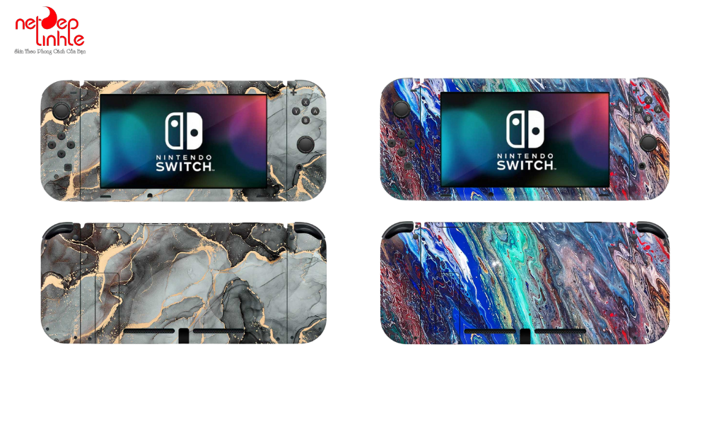 Skin máy chơi game Nintendo Switch nghệ thuật tranh acrylic