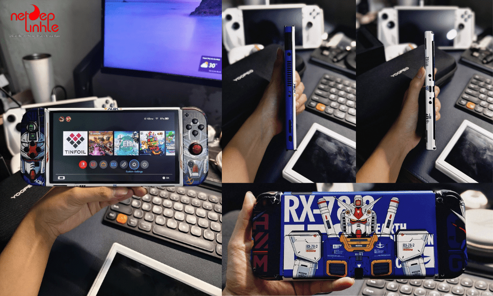 Skin máy chơi game Nintendo Switch theo chủ đề Gaming GUNDAM RX-78-2