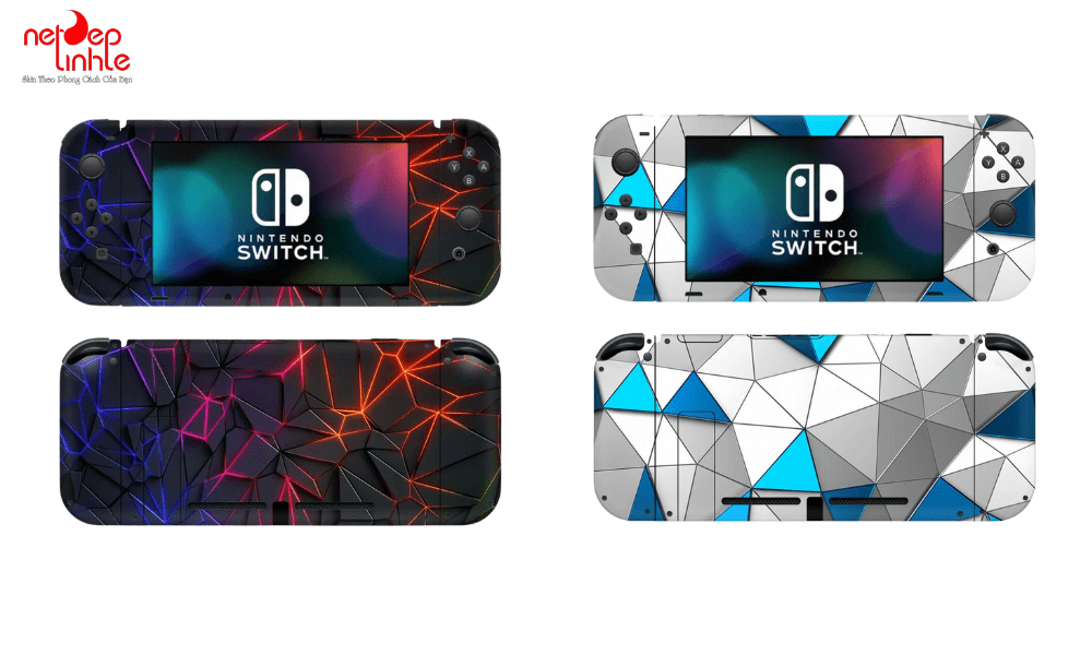 Skin máy chơi game Nintendo Switch phong cách Gaming hiệu ứng 3D