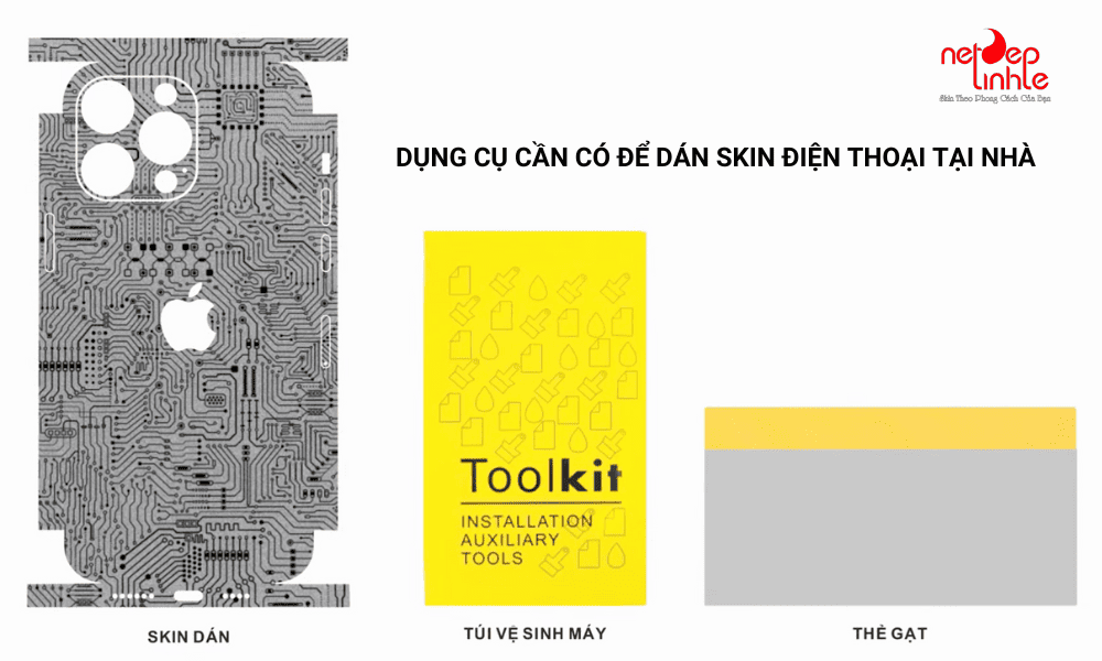 Dụng cụ cần có để dán skin iPhone 12 ngay tại nhà mà không cần ra tiệm 