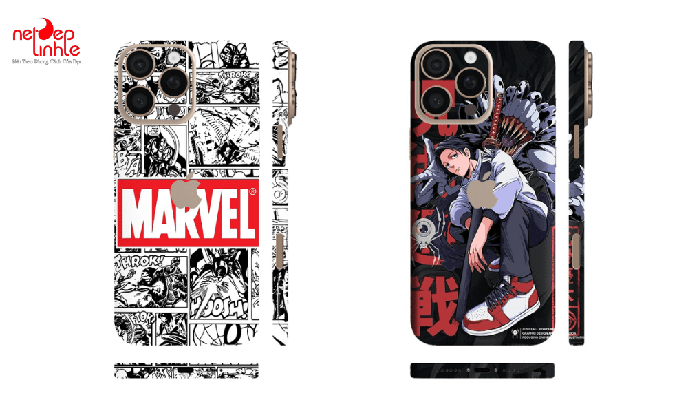 Dán skin iPhone 16 theo phong cách trẻ trung, vui nhộn 