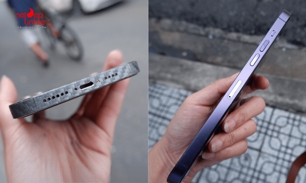 Dán skin iPhone 14 độ mỏng chỉ từ 0.1 - 0.2mm