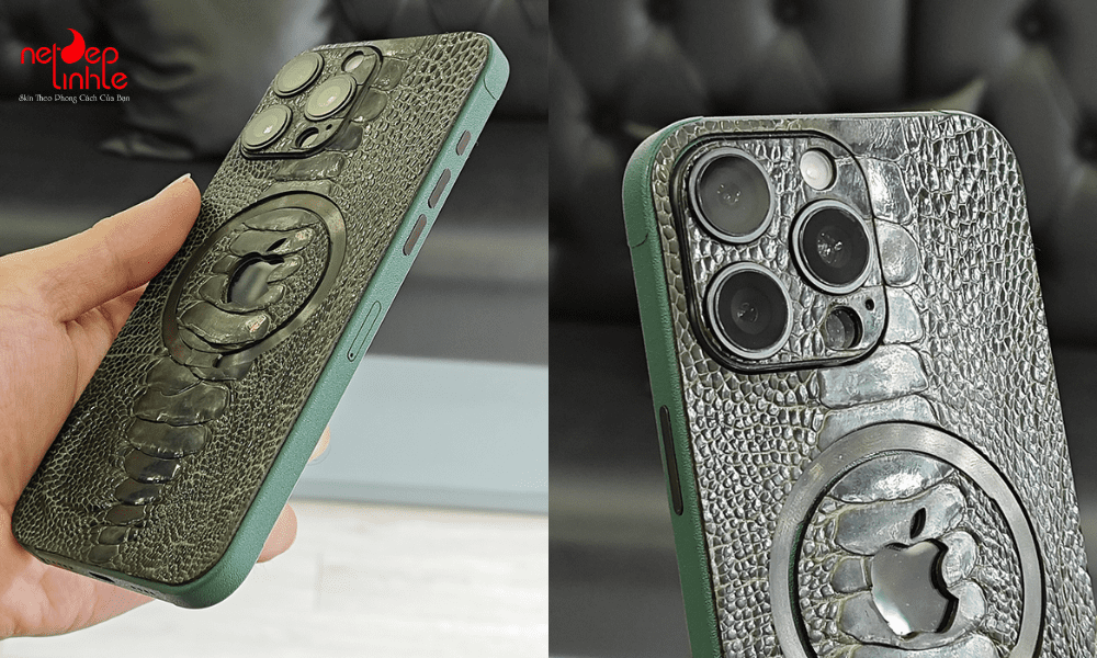 Dán skin iPhone 16 vân da 3M cao cấp tại Nét đẹp tinh tế