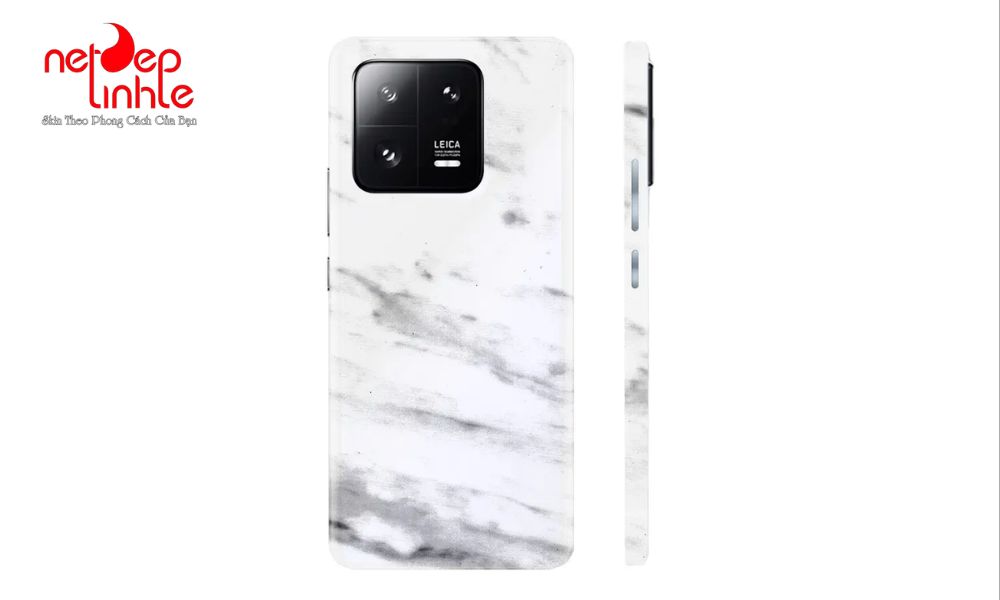 Dán Skin Film 3M Điện Thoại Xiaomi 13 Pro Vân Đá Trắng