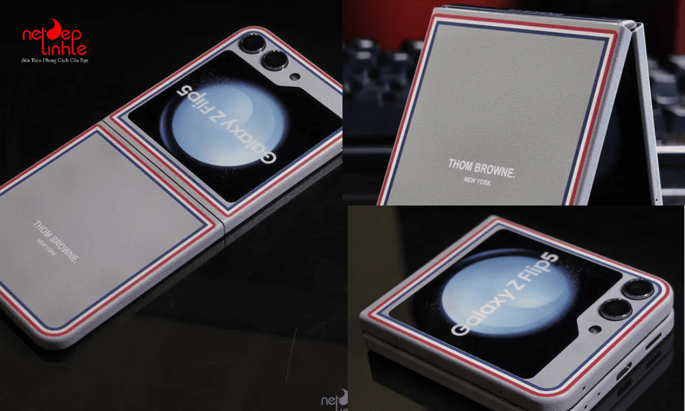Dán skin Samsung Z Flip 5 chỉ dày 0.1 mm, không hề ảnh hưởng đến cơ chế gập của máy 