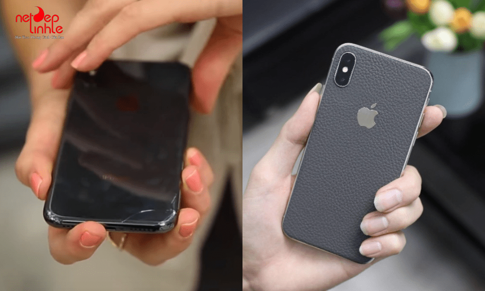Dán skin cho iPhone X chống trơn trượt và bảo vệ mặt kính nhưng vẫn mỏng nhẹ 